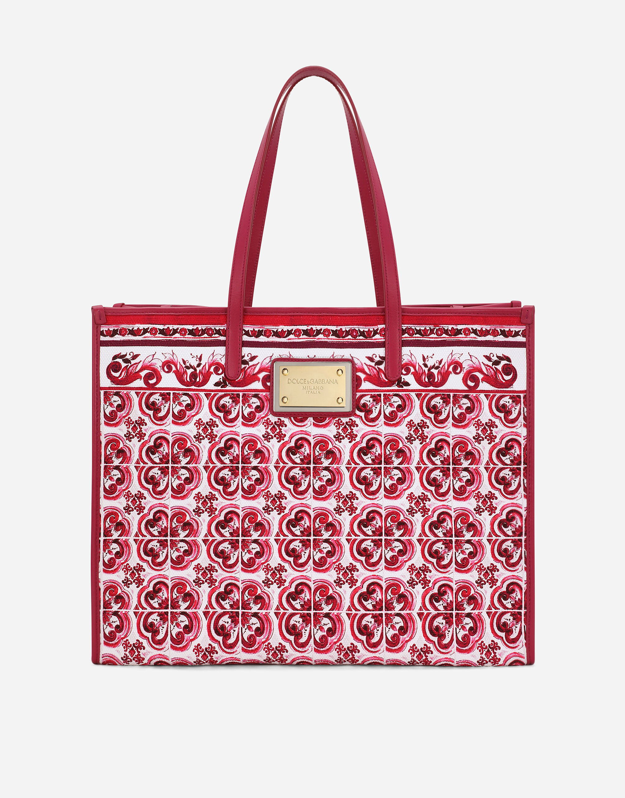 Borsa shopping grande in Multicolore da Donna Dolce Gabbana