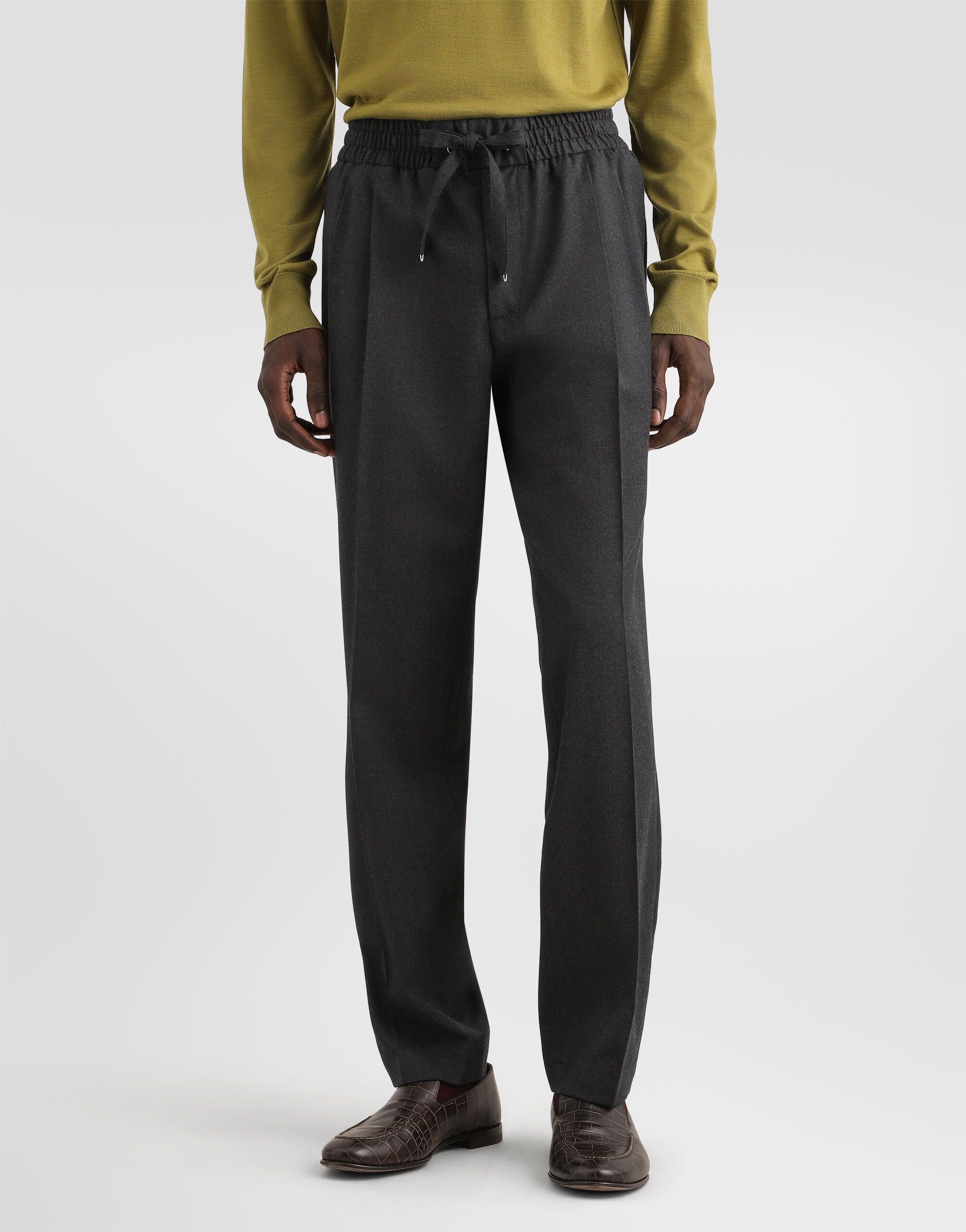 Flannel jogging trousers - thumbnail 4