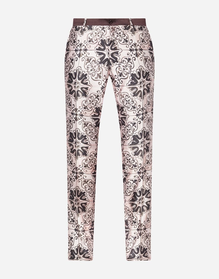 Dolce & Gabbana Jacquard maiolica pants Dolce & Gabbana Jacquard maiolica pants STAMPA MAIOLICA GY7BMTIS1CZ