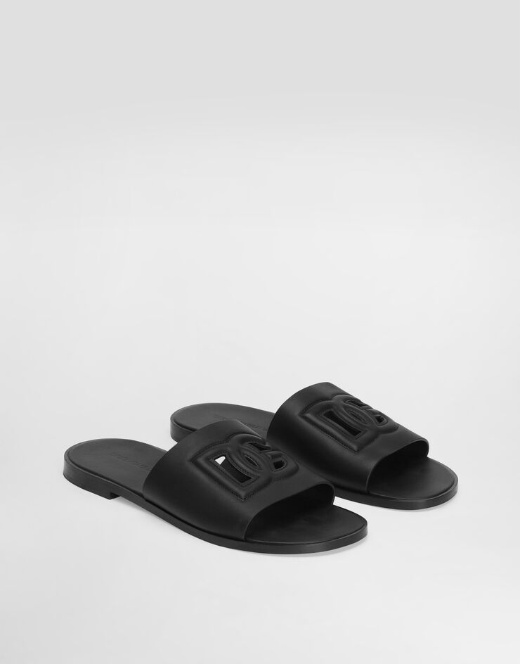 Dolce & Gabbana Calfskin slide Black A80397AO602