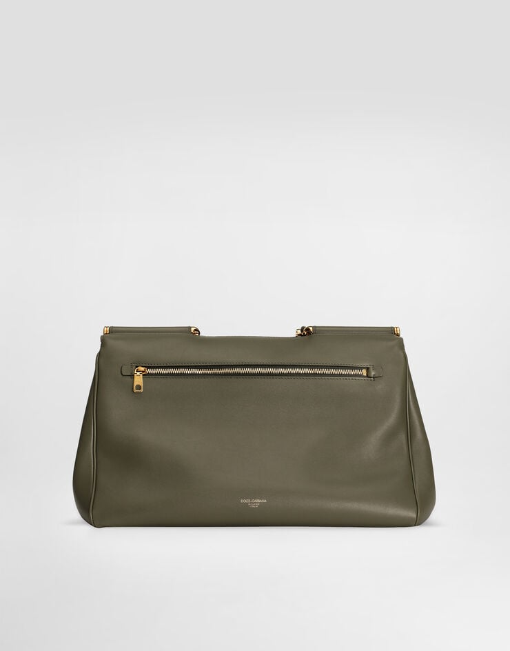 Dolce & Gabbana Maxi My Sicily handbag in plongé calfskin Green BB7814B7321