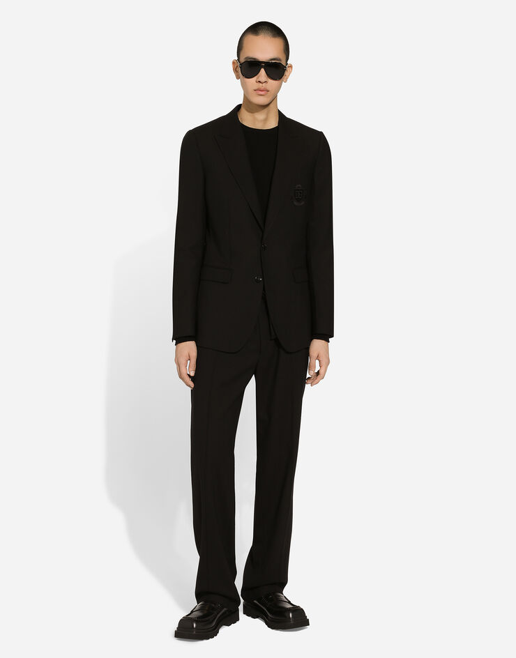 Dolce & Gabbana Pantalón de chándal de lana Negro GP03ATFU28E