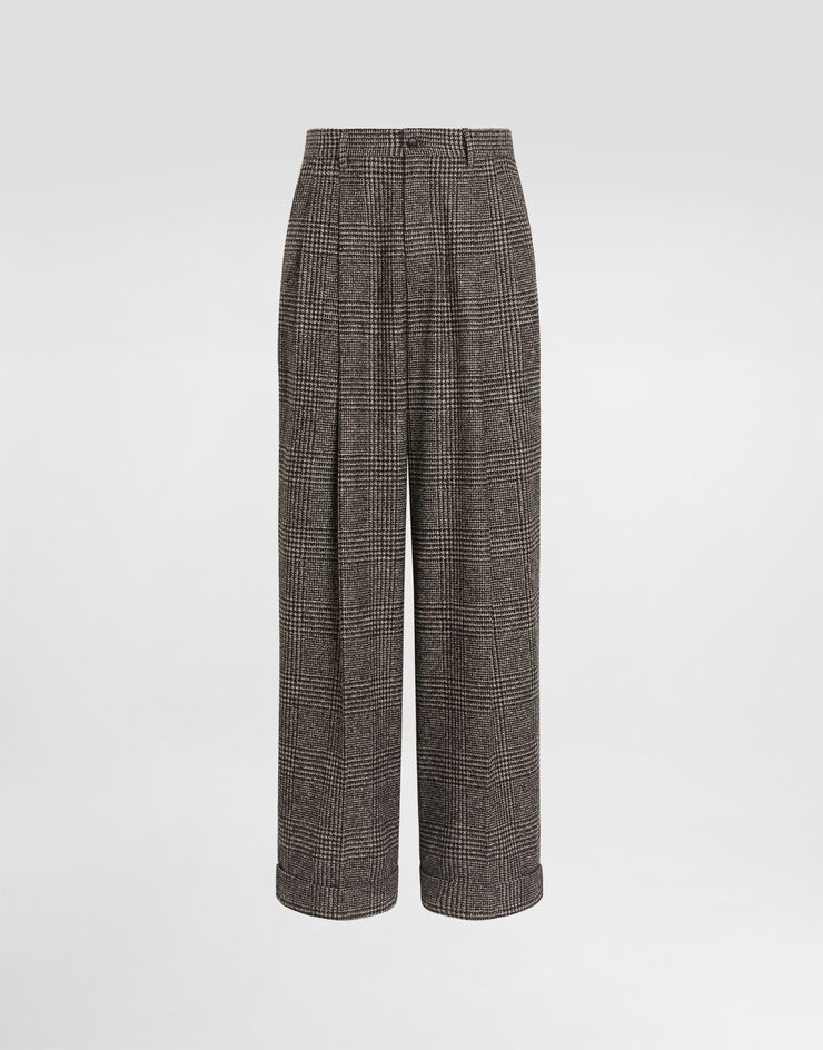 Dolce & Gabbana Alpaca blend glen plaid trousers Dolce & Gabbana Alpaca blend glen plaid trousers Multicolor GP16OTFQMKD