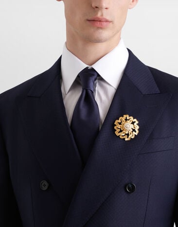 Dolce & Gabbana シチリアン ジェントルマン ブローチ Gold WPR5S3W1111