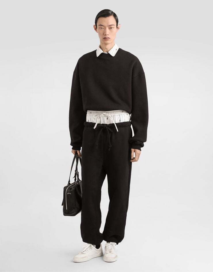 Dolce & Gabbana Langarm-Sweatshirt Black G9BVHTG7PLA