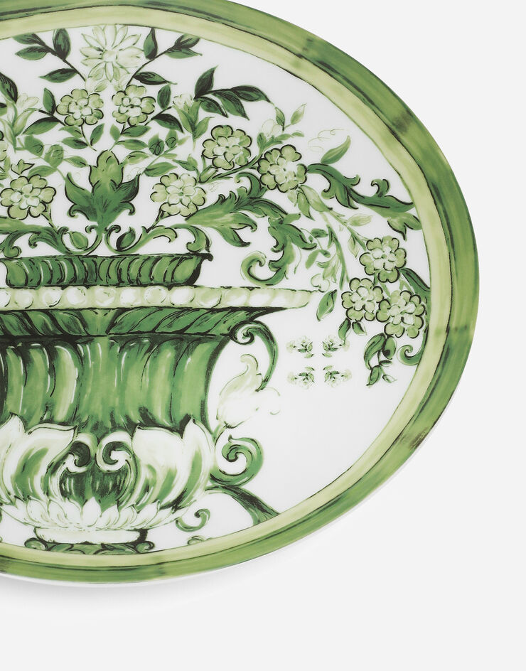 Dolce & Gabbana Set 2 Porcelain Dinner Plates Multicolor TC0S04TCA88