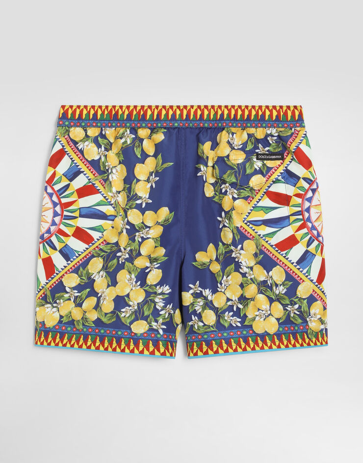 Dolce & Gabbana Carretto-print nylon swim boxer shorts Dolce & Gabbana Carretto-print nylon swim boxer shorts Multicolor L4J850ON0I0