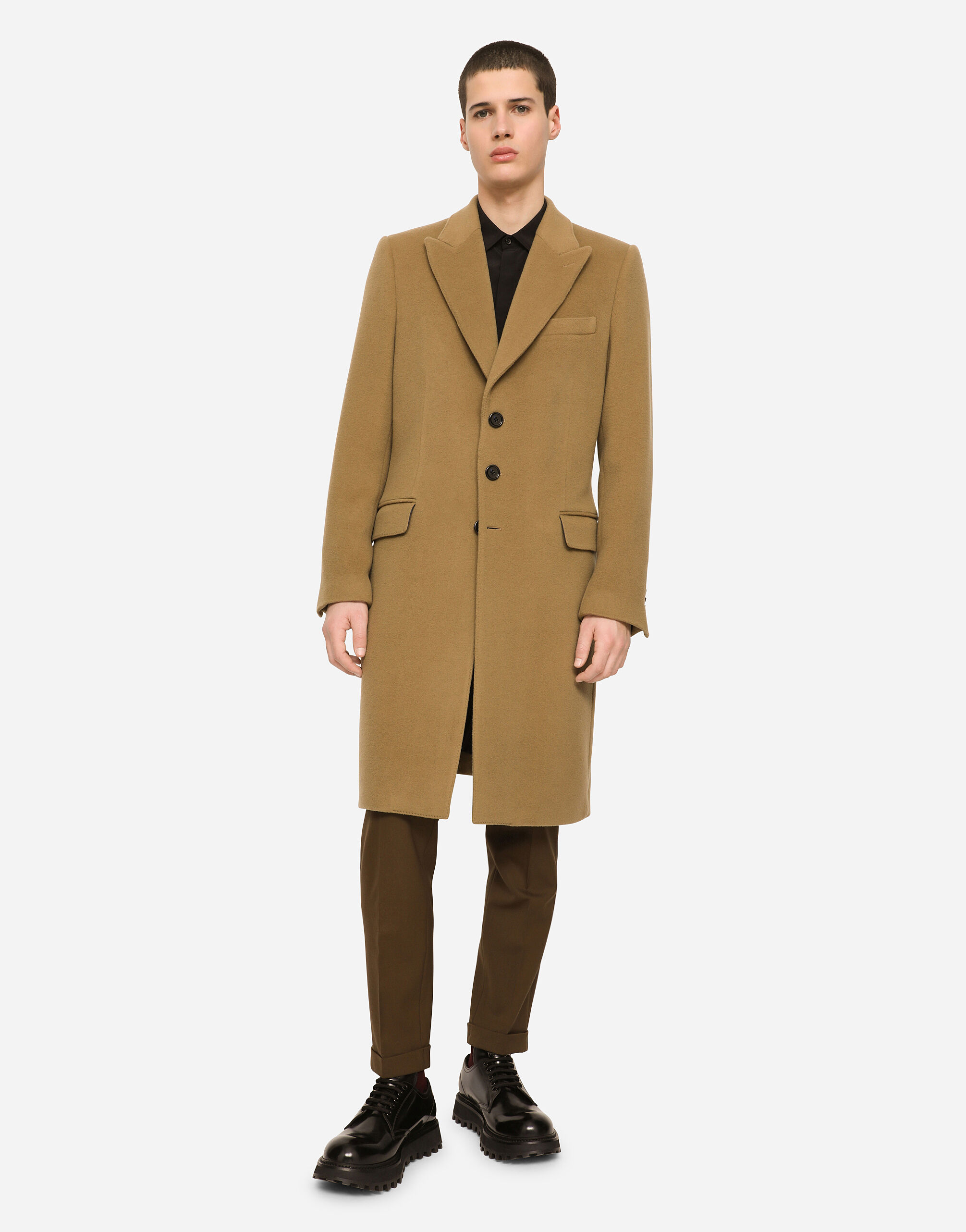 CAPPOTTO in Beige for Men Dolce Gabbana