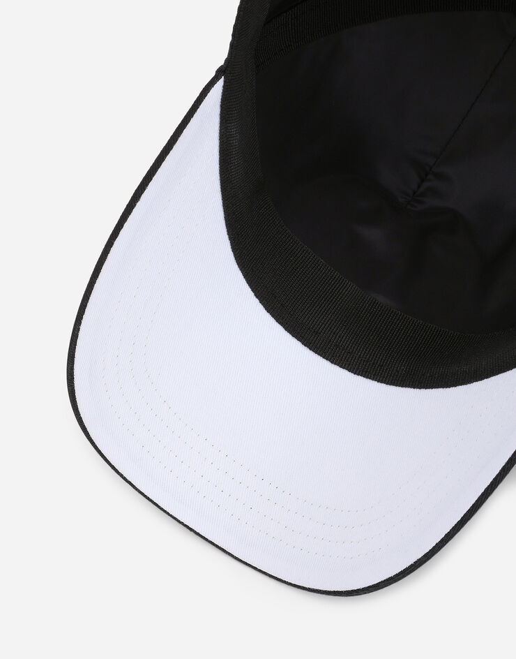 Dolce & Gabbana Cotton baseball cap with DG embroidery Black GH706ZFU6XP