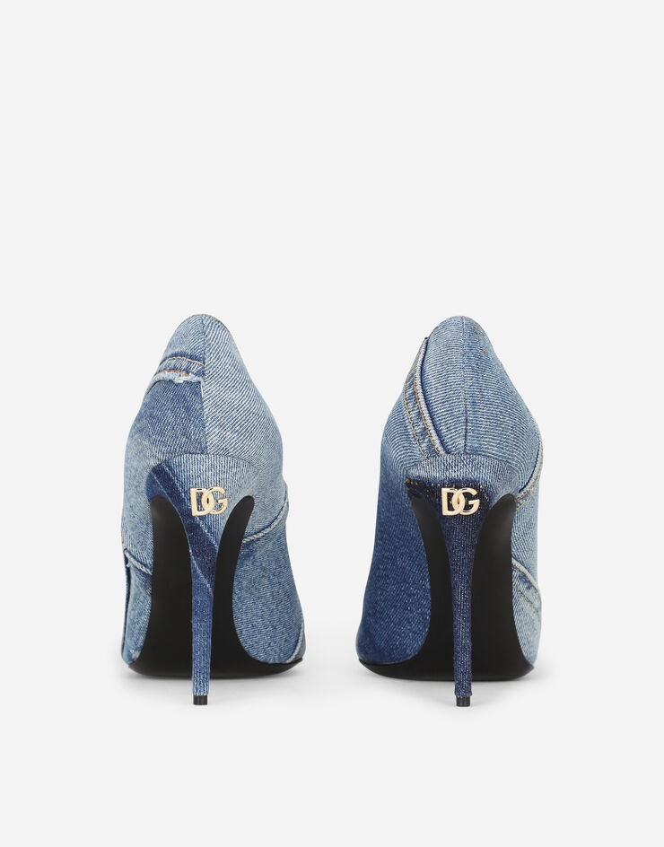 Dolce & Gabbana Patchwork denim pumps Blue CD1711AY841