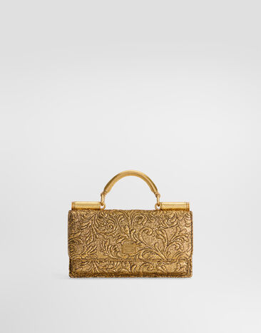 Dolce & Gabbana Phone bag in brocade Gold BI3280A0848