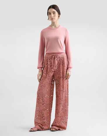 Dolce & Gabbana Cashmere sweater with inside-out seams Pink FXX48TJBW0B