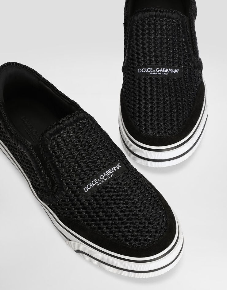 Dolce & Gabbana DG Sailing sneakers in raffia Dolce & Gabbana DG Sailing sneakers in raffia Black CS2479A0903