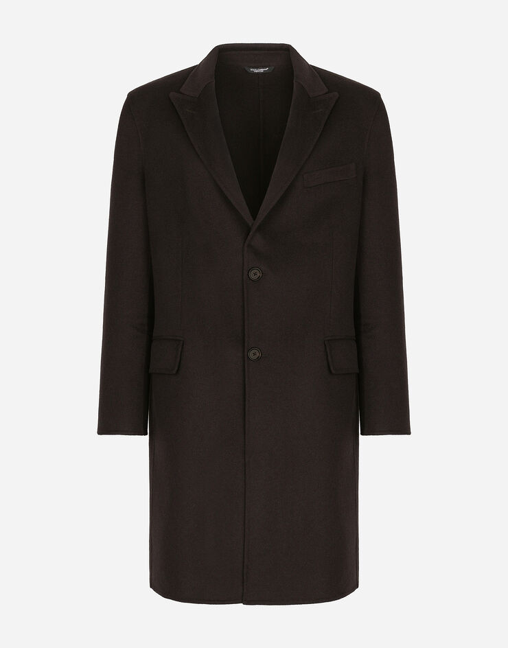 Dolce & Gabbana Double cashmere coat Brown G007WTFU2MA