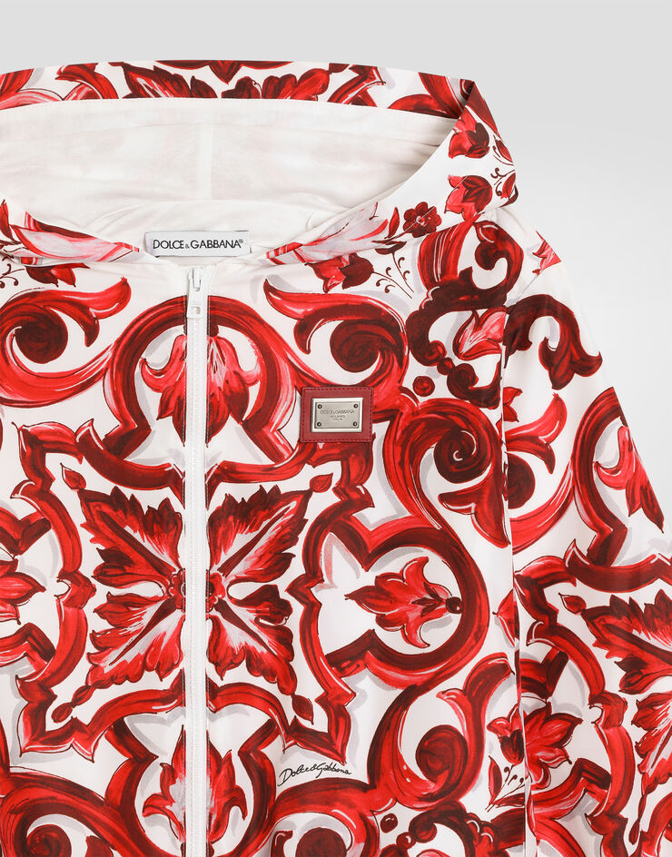 Dolce & Gabbana Majolica-print canvas windbreaker Dolce & Gabbana Majolica-print canvas windbreaker Multicolor L4JC38FIM8P