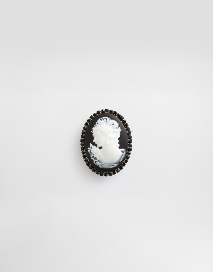 Dolce & Gabbana Oval cameo brooch Dolce & Gabbana Oval cameo brooch Silver WPS3C3W1111
