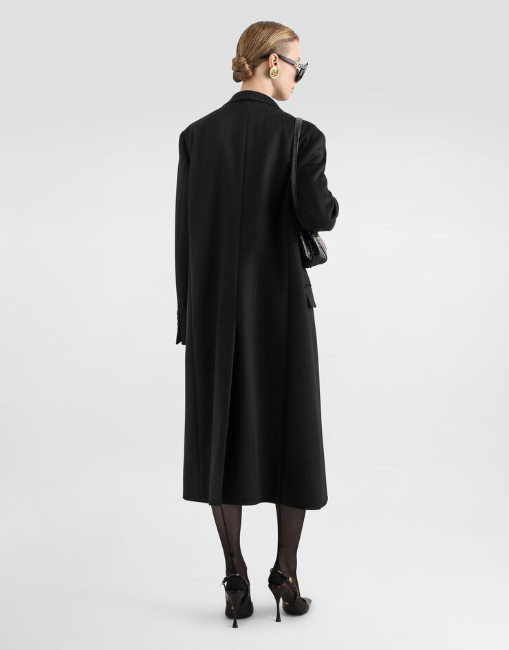 Dolce & Gabbana Manteau croisé en cachemire Dolce & Gabbana Manteau croisé en cachemire Noir F0W8UTHU2BX