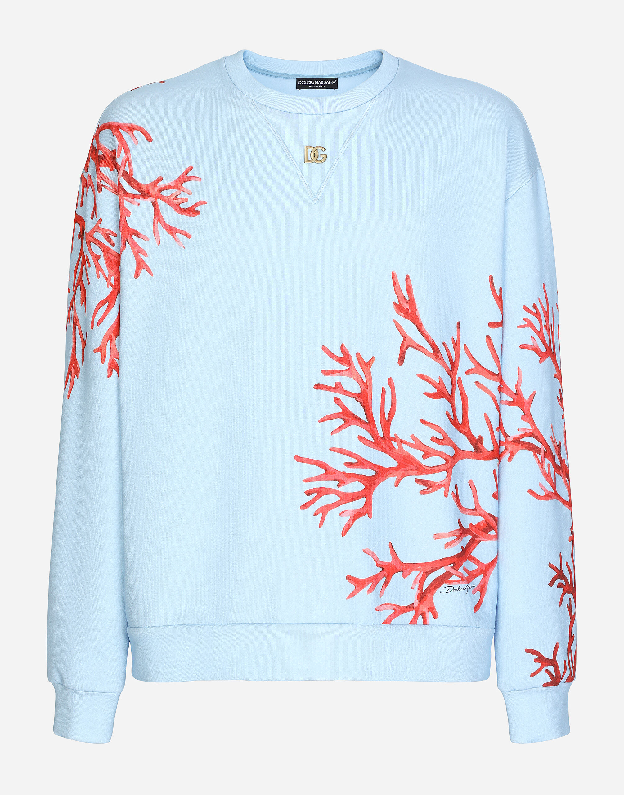 FELPA GIROC.MAN.LUNG in Multicolor for Men Dolce Gabbana