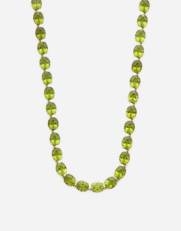 Dolce & Gabbana Collana Anna in oro giallo 18Kt e peridoti Oro WNQA5GWPE01