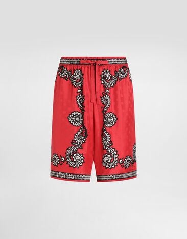Dolce & Gabbana Bandanna-print silk shorts Print GV37ATGI926