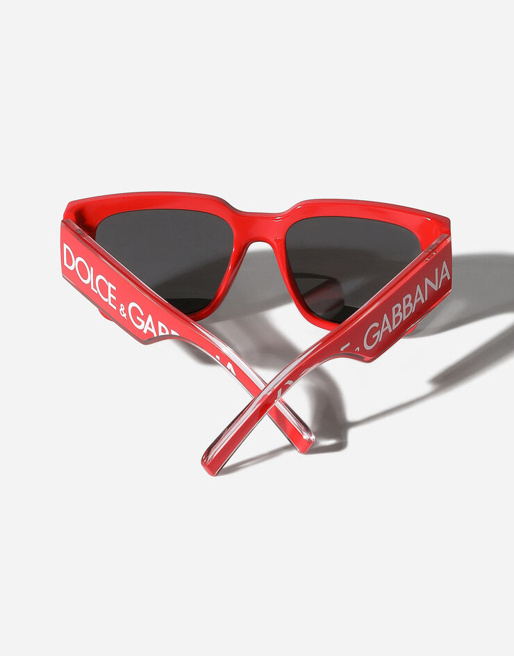 Dolce & Gabbana Солнцезащитные очки Logo DNA красный VG600JVN887