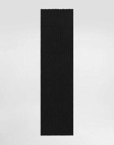 Dolce & Gabbana Cashmere knit scarf Brown GX84KTJBW0S