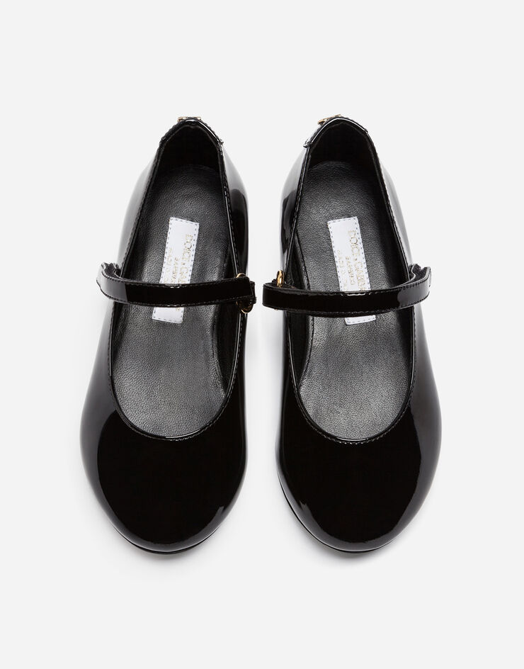 Dolce & Gabbana Patent leather mary jane ballet flats Black D10699A1328