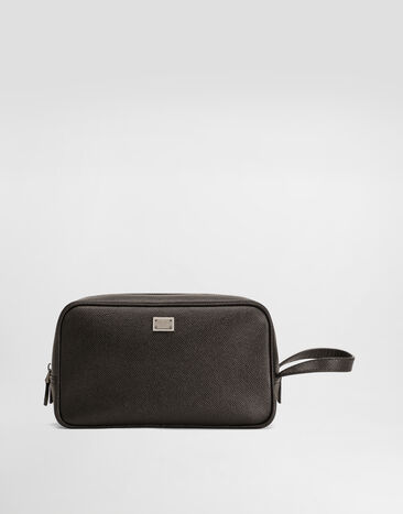 Dolce & Gabbana Sicily calfskin necessaire Black BT3310BG662