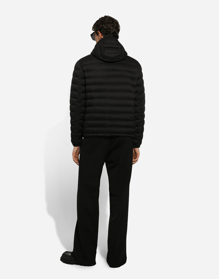 Dolce & Gabbana パデッド キルティング サテンジャケット ブラック G9BCWTFUS0D