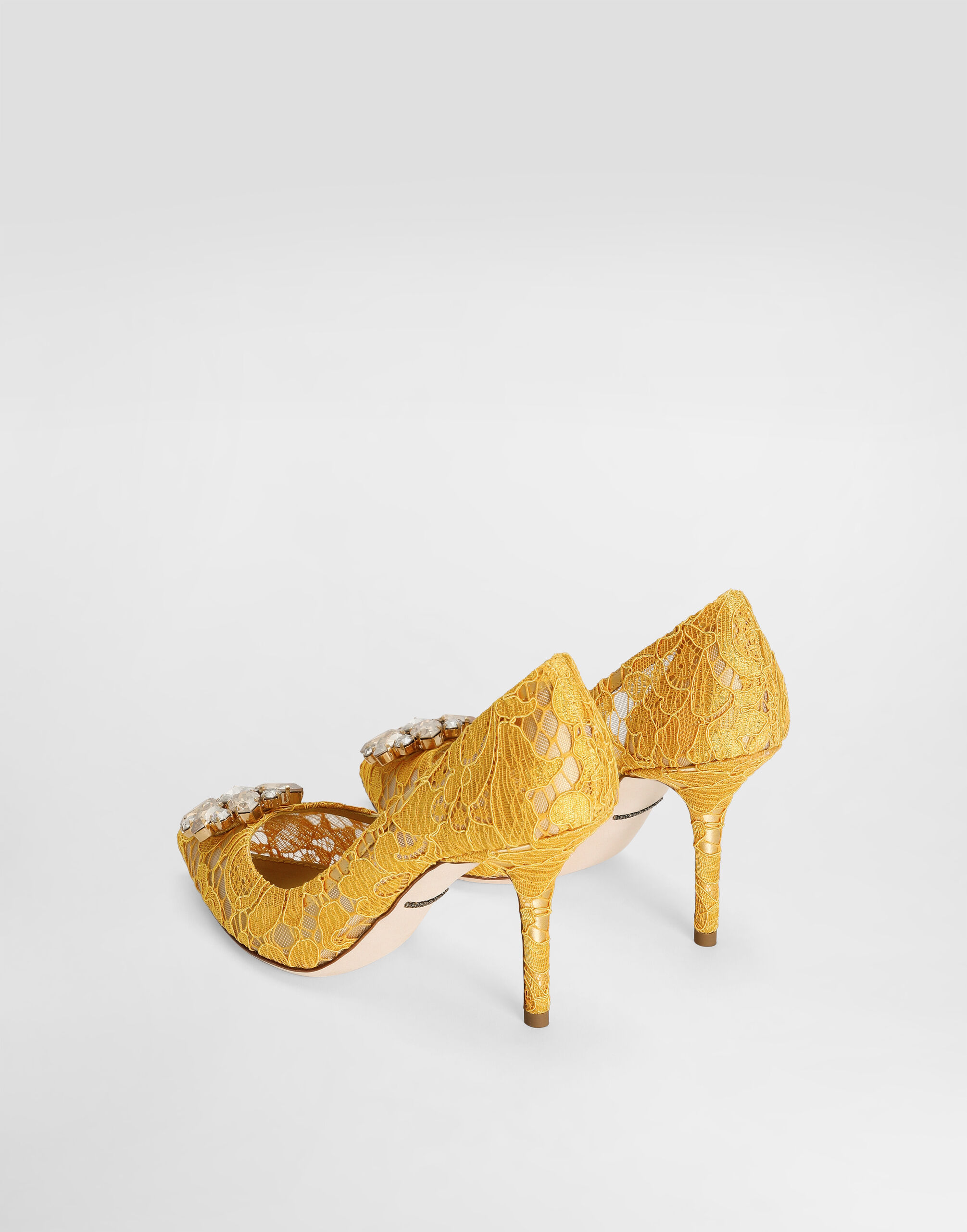 Pump In Taormina Lace With Crystals - Women | Dolce&Gabbana