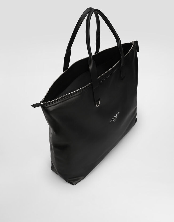 Dolce & Gabbana 大号小牛皮购物袋 黑 BM2374A6E48
