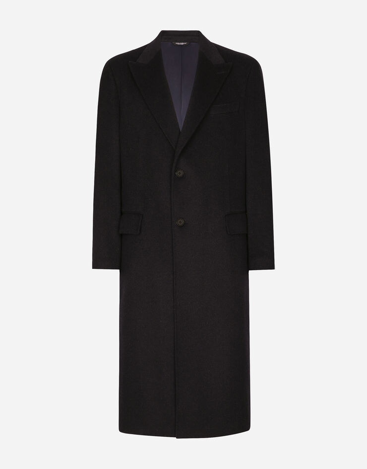 Dolce & Gabbana Single-breasted cashmere coat Grau G042YZFU2D1
