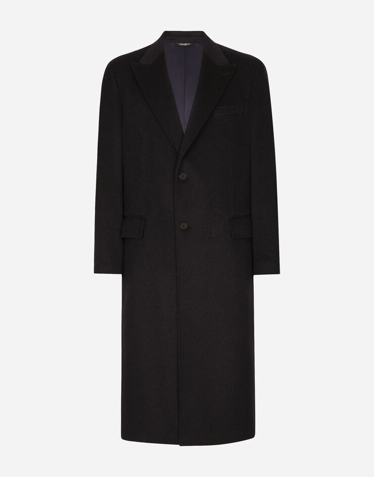 Dolce & Gabbana Cappotto monopetto in cashmere Grigio G042YZFU2D1