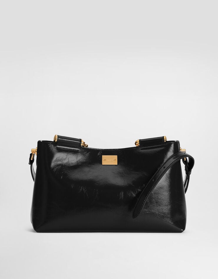 Dolce & Gabbana Medium Vittoria calfskin handbag Black BB7896AZ000