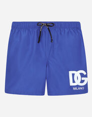 Dolce & Gabbana Nylon swim trunks Blue L4JB6IG7K8O