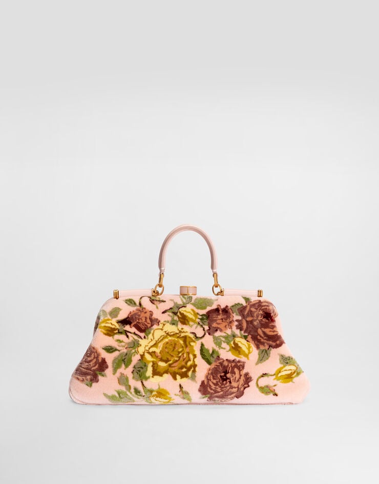 Dolce & Gabbana Medium Grandma handbag in velvet stitch embroidery Dolce & Gabbana Medium Grandma handbag in velvet stitch embroidery Multicolor BB7986B3T61