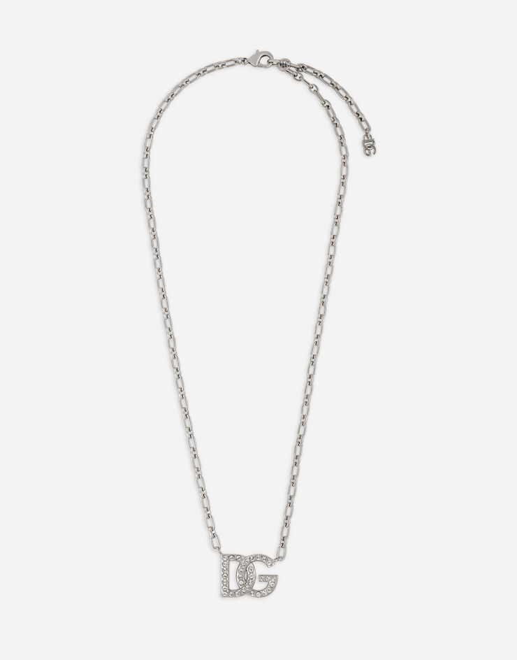 Dolce & Gabbana Collier chaîne à logo DG Argent WNP1L4W1111