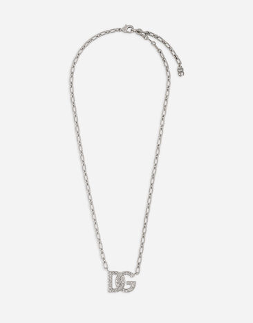 Dolce & Gabbana Chain necklace with DG logo Multicolor G034ATFUSUM