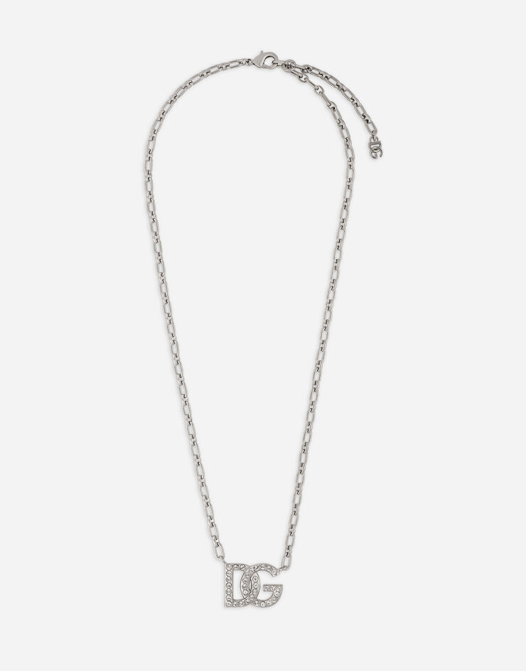 Dolce & Gabbana Chain necklace with DG logo Silver WNP1L4W1111