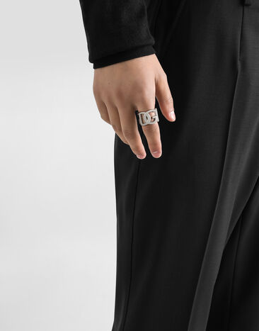 Dolce&Gabbana DG logo ring Silver WRP1L1W1111