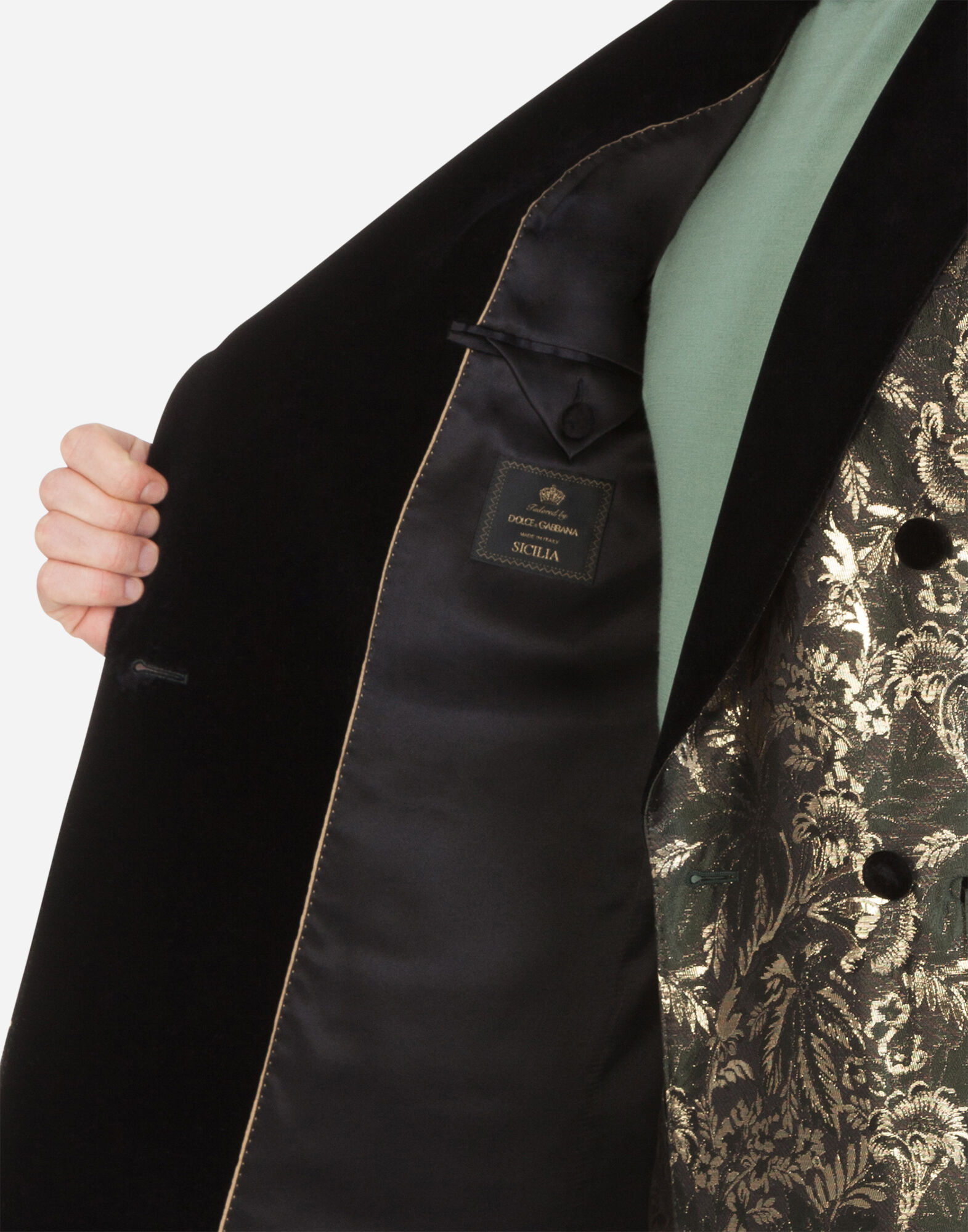 ダブルブレストタキシードスーツ ラメジャカード