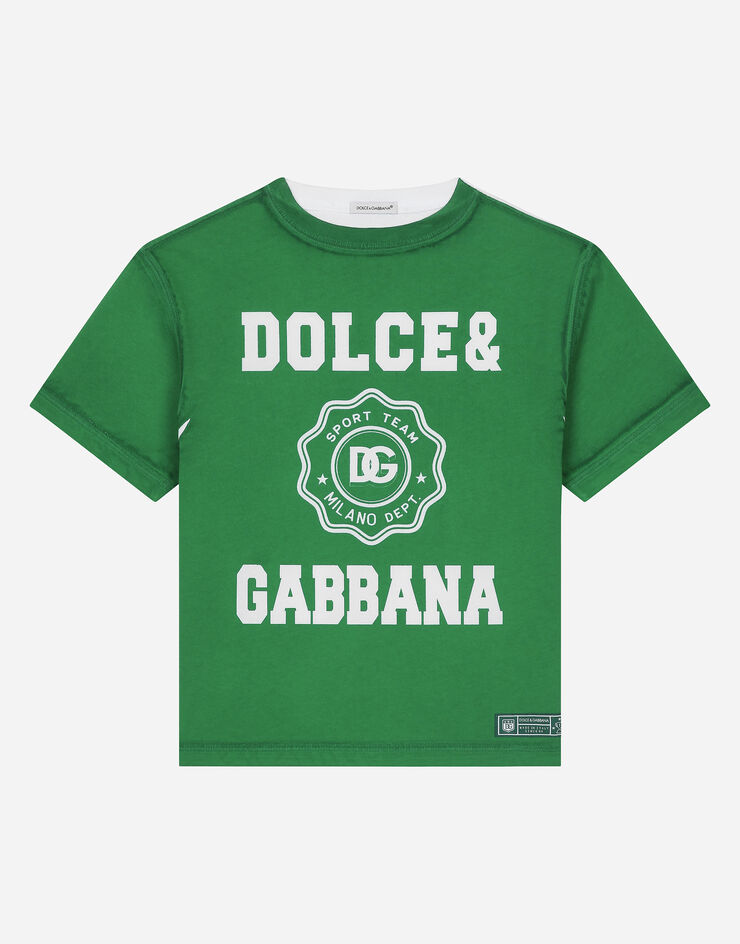 Dolce & Gabbana T-SHIRT MANICA CORTA Verde L4JTHVG7NVX