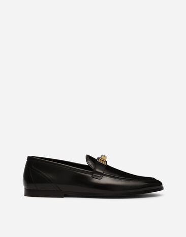 Dolce & Gabbana حذاء لوفر من جلد عجل مصقول أسود VG4390VP187