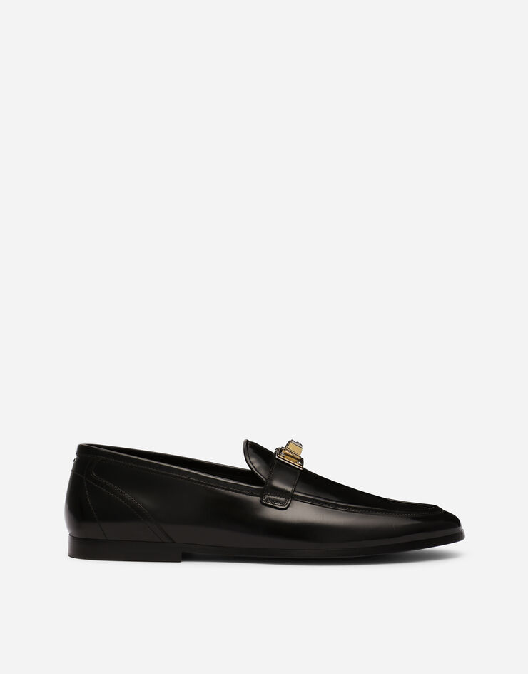 Dolce & Gabbana Brushed calfskin loafers Black A50489AQ237