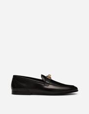 Dolce & Gabbana Brushed calfskin loafers Black A50596A8034