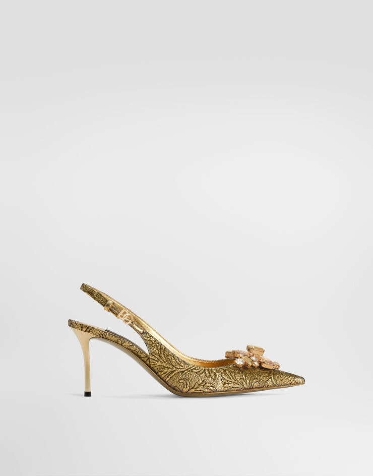Dolce & Gabbana Slingback in ramage brocade Gold CG1078A0436