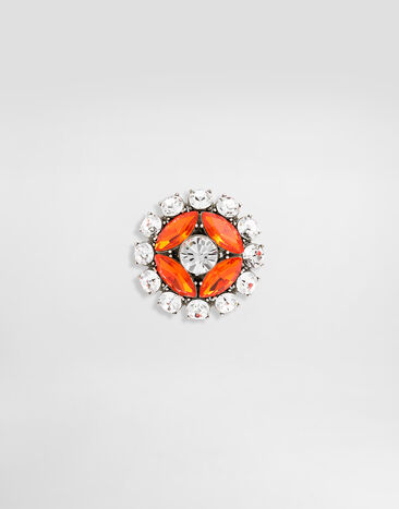 Dolce & Gabbana Brooch with rhinestones Silver WPS6M2W1111