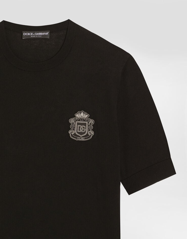 Dolce & Gabbana Cotton pullover Black GXX03ZJBCIU