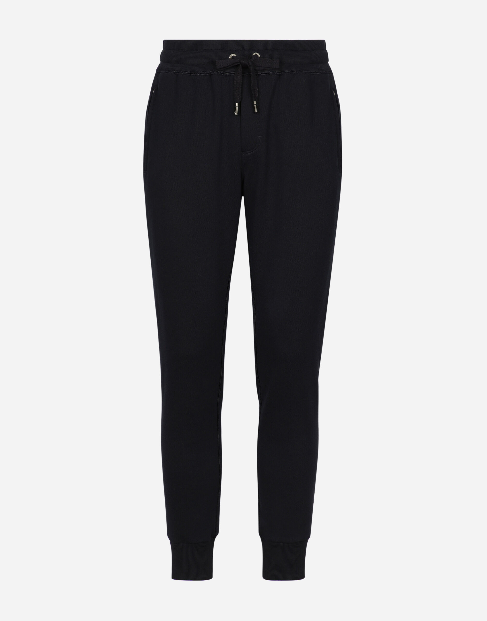 Jersey jogging pants with branded tag - thumbnail 7