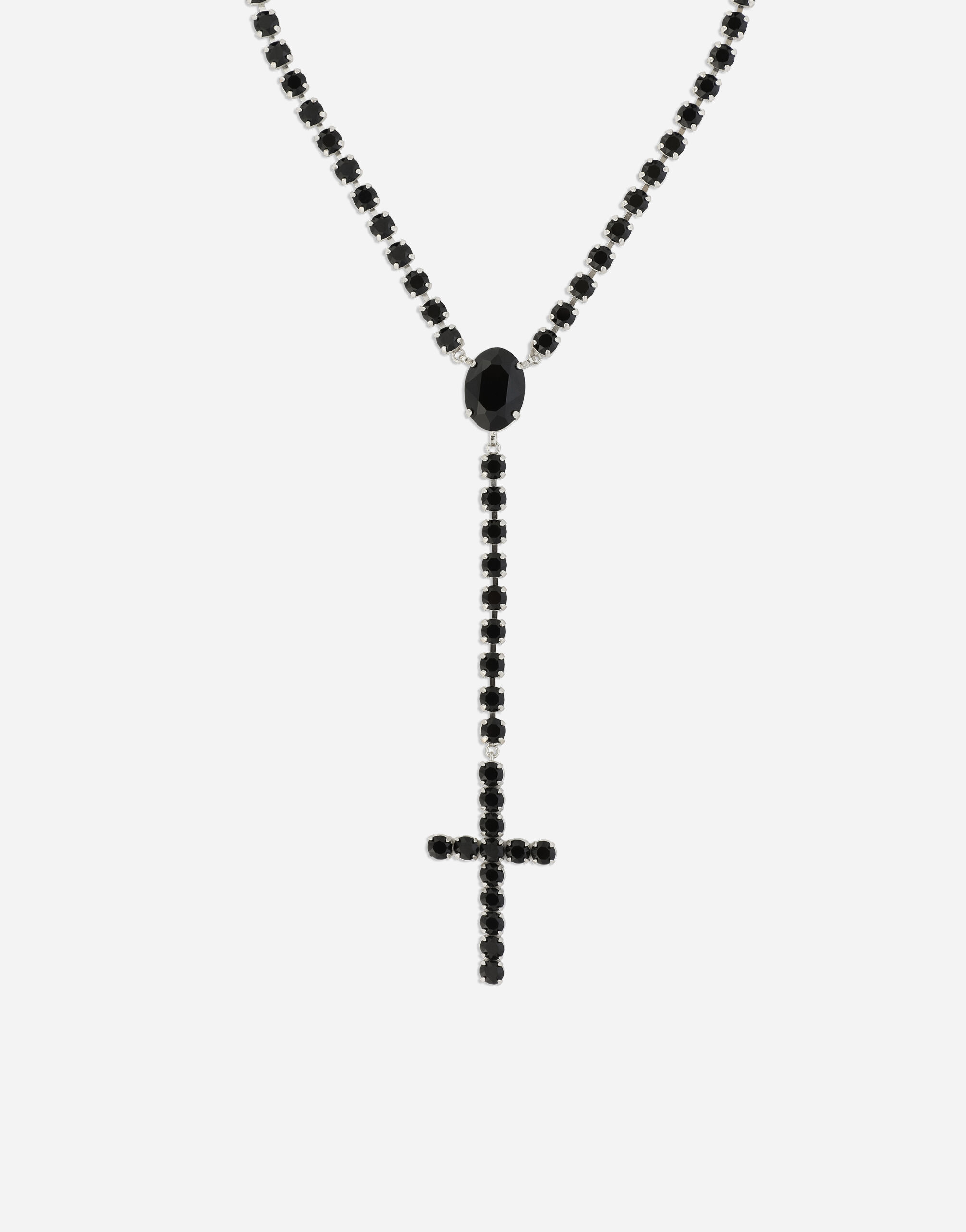【人気ショップが最安値挑戦！】 KIM DOLCE&GABBANA Rosary necklace with crystal rhinestones アクセサリー